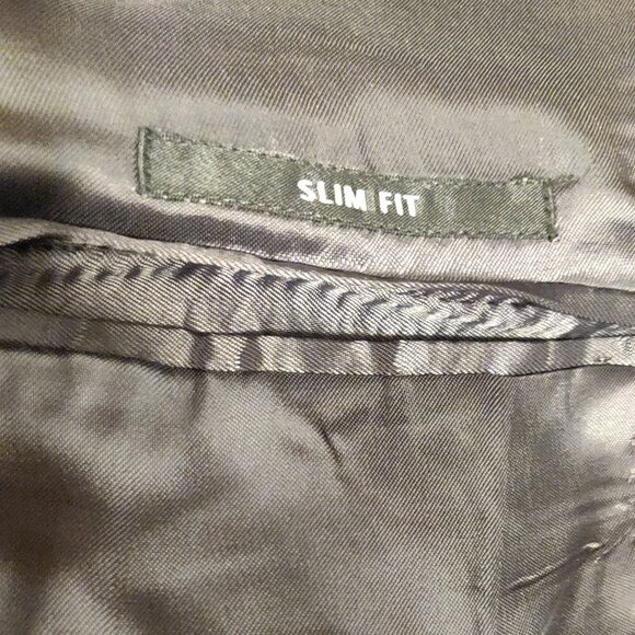 Ermenegildo Zegna For Saks Wool/Silk Suit Sport Coat Blazer Grey SIZE 44 - Picture 5 of 7